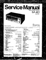 Technics - SA-401 - Service manual 